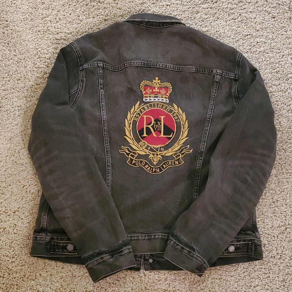 Polo Ralph Lauren Denim Jacket with Embroidered Crest